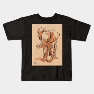 Let's Play: Baby Elephant Watercolor Painting #11 Kids T-Shirt